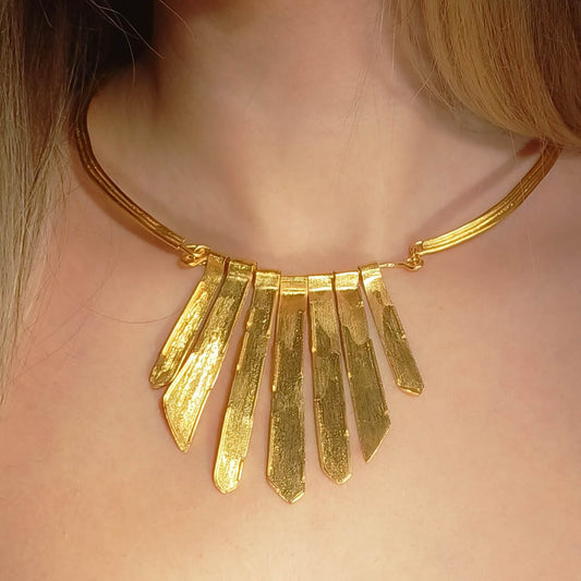 Stalactite Necklace - Golden