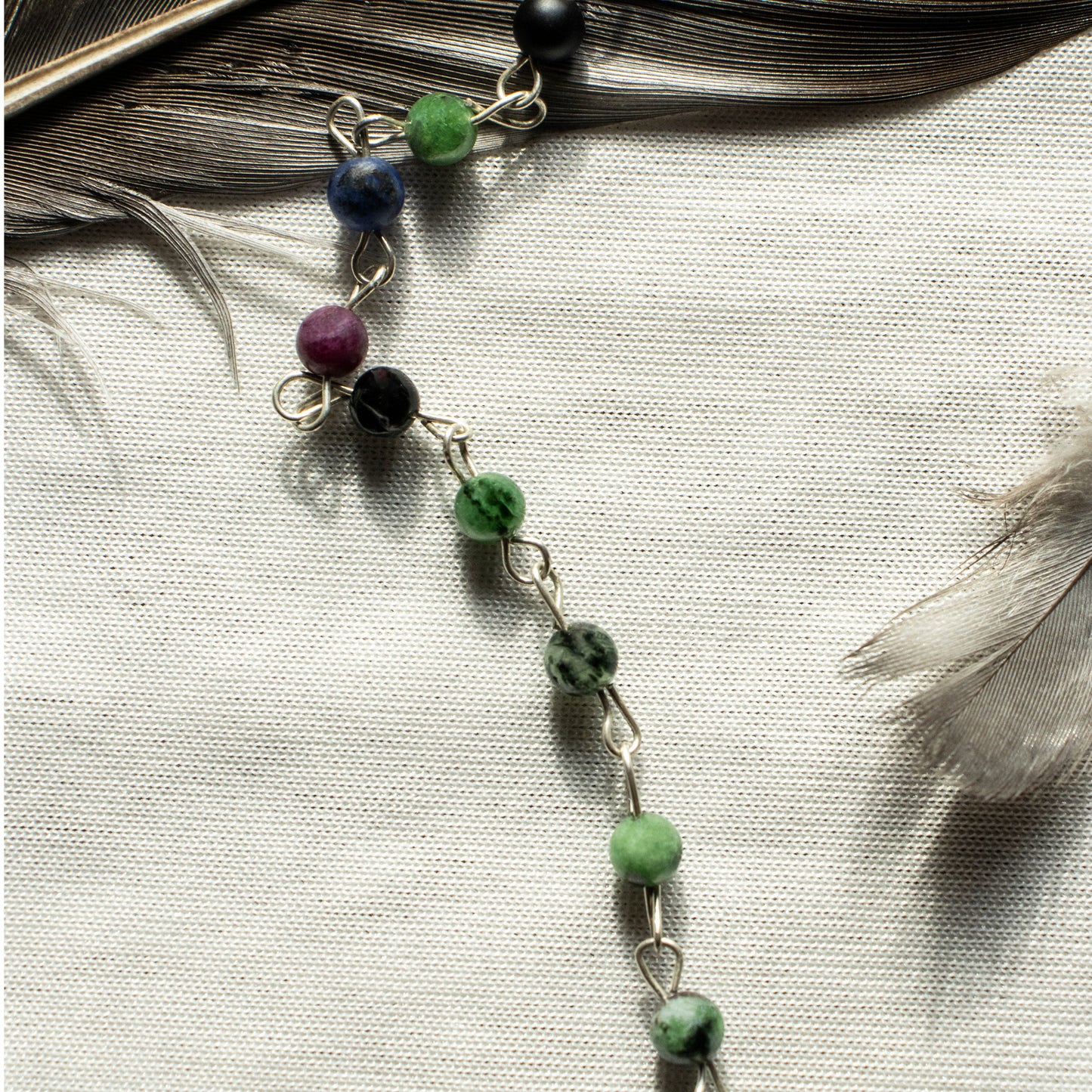 Zoisite & Ruby Necklace