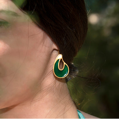 Affection Earrings – Verdant Gold