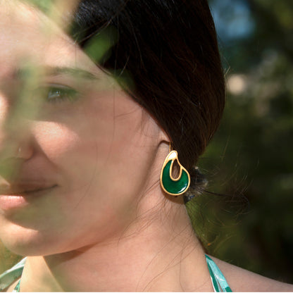 Affection Earrings – Verdant Gold