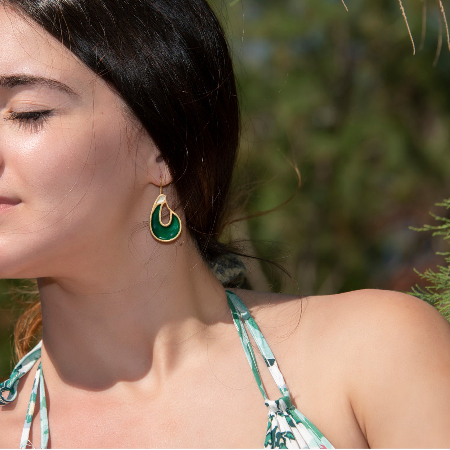 Affection Earrings – Verdant Gold