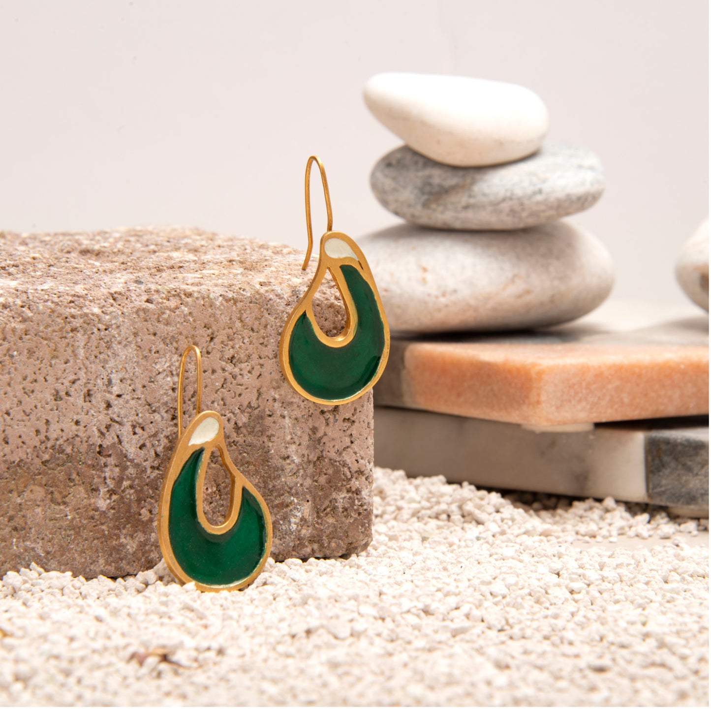 Affection Earrings – Verdant Gold