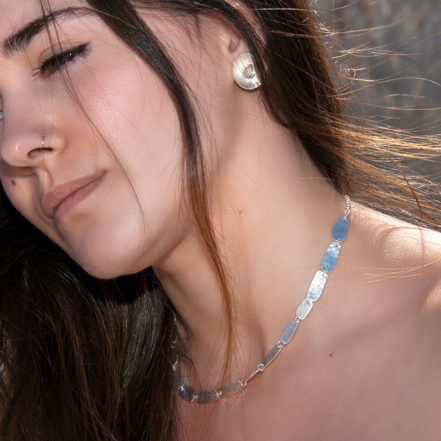 Anuish Earrings – Silver Bloom