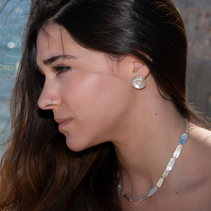 Anuish Earrings – Silver Bloom