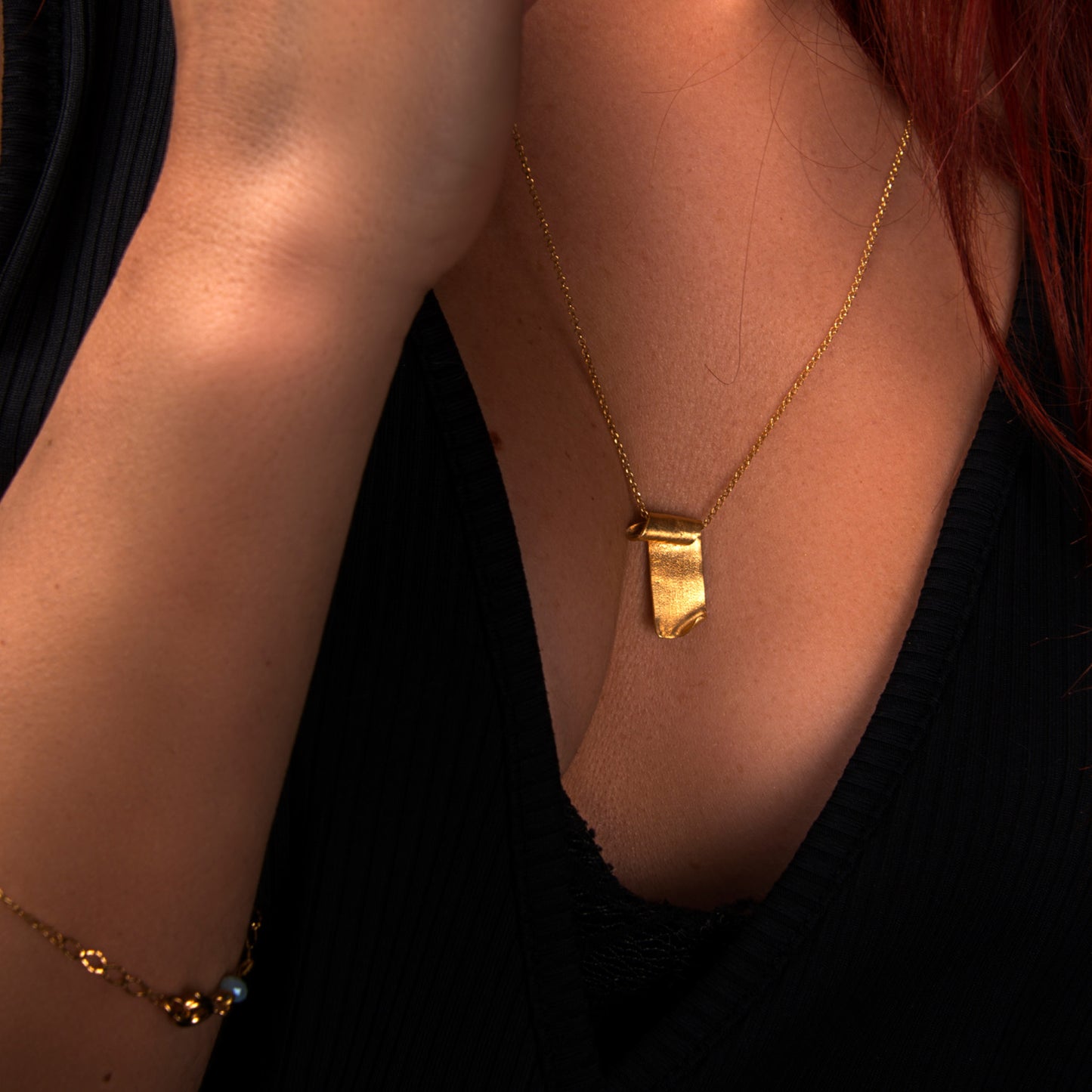 Papyrus Necklace – Golden Script