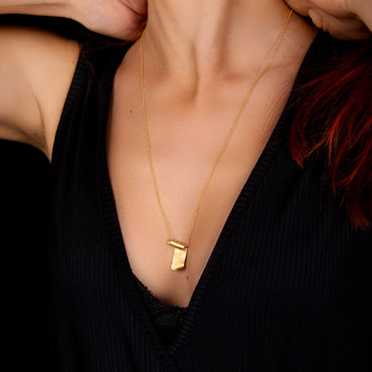 Papyrus Necklace – Golden Script