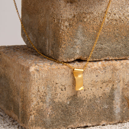 Papyrus Necklace – Golden Script