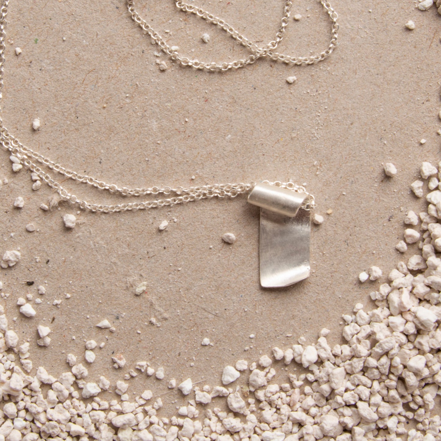 Papyrus Necklace – Silver Whisper