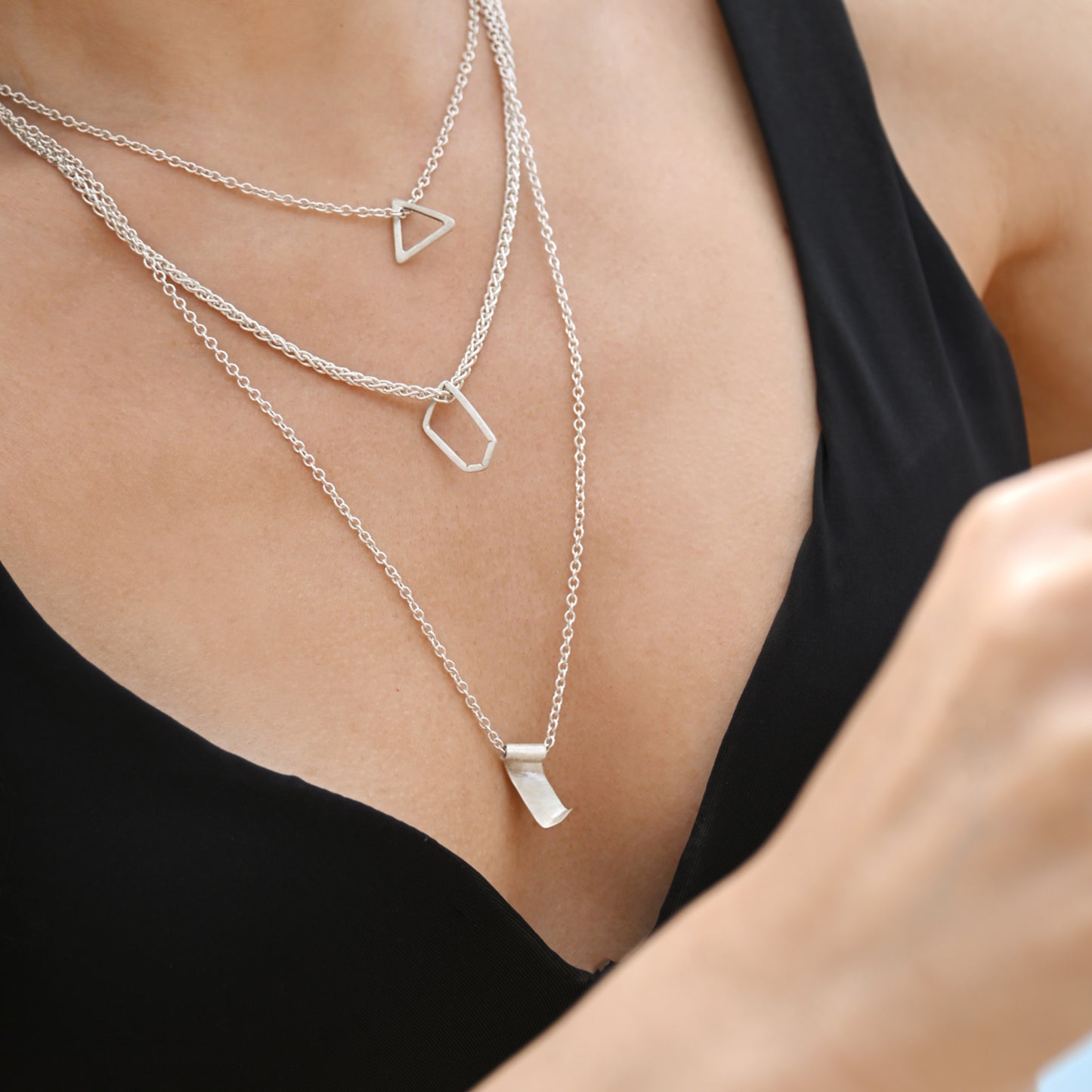 Formed Necklace - Silver