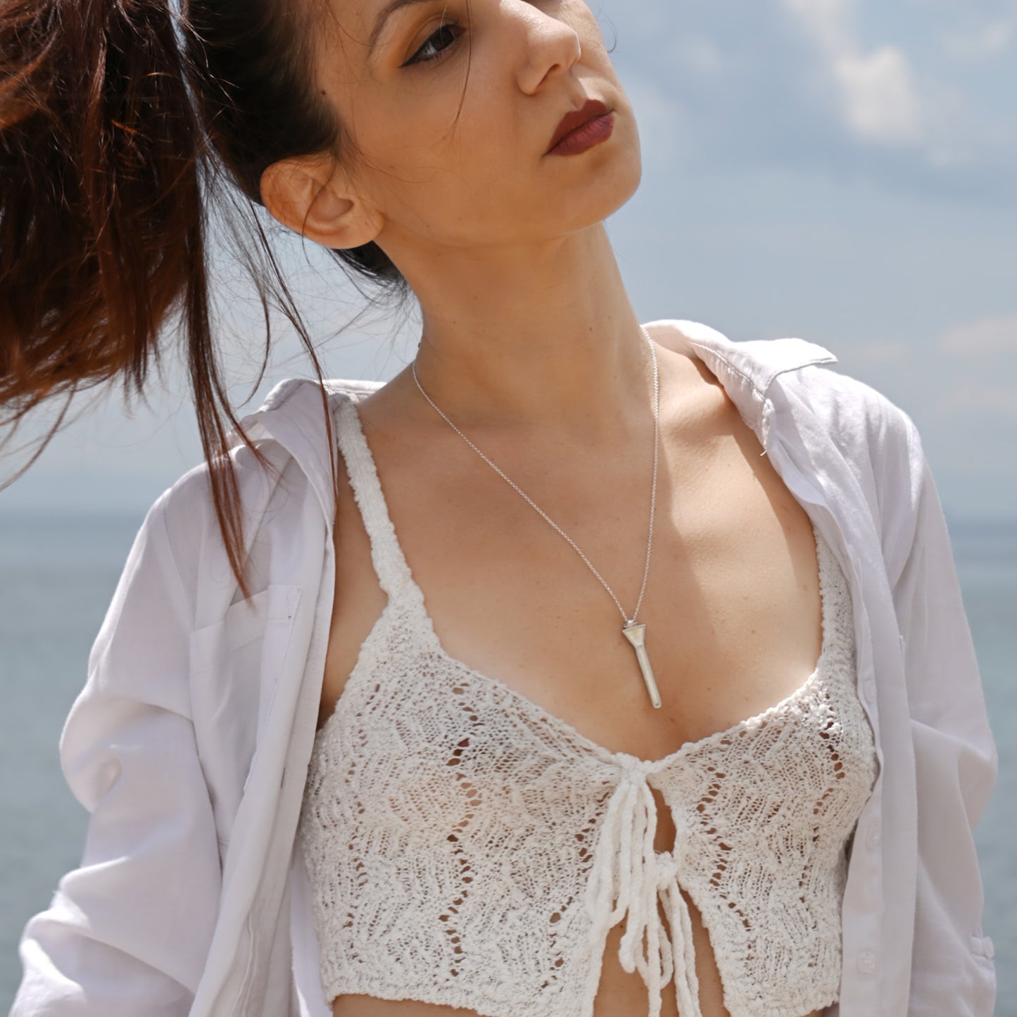 Quill Necklace - Silver