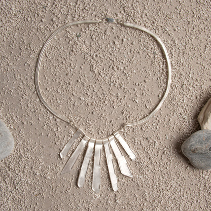 Stalactite Necklace - Silver