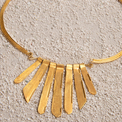 Stalactite Necklace - Golden