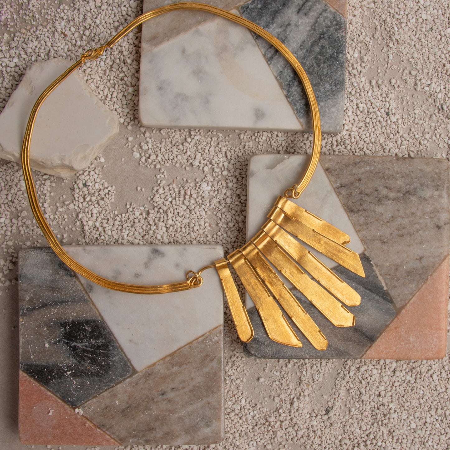 Stalactite Necklace - Golden