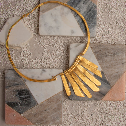 Stalactite Necklace - Golden