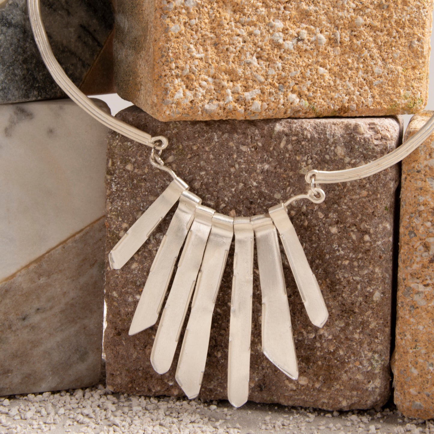 Stalactite Necklace - Silver