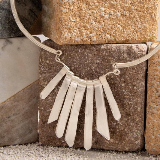 Stalactite Necklace - Silver