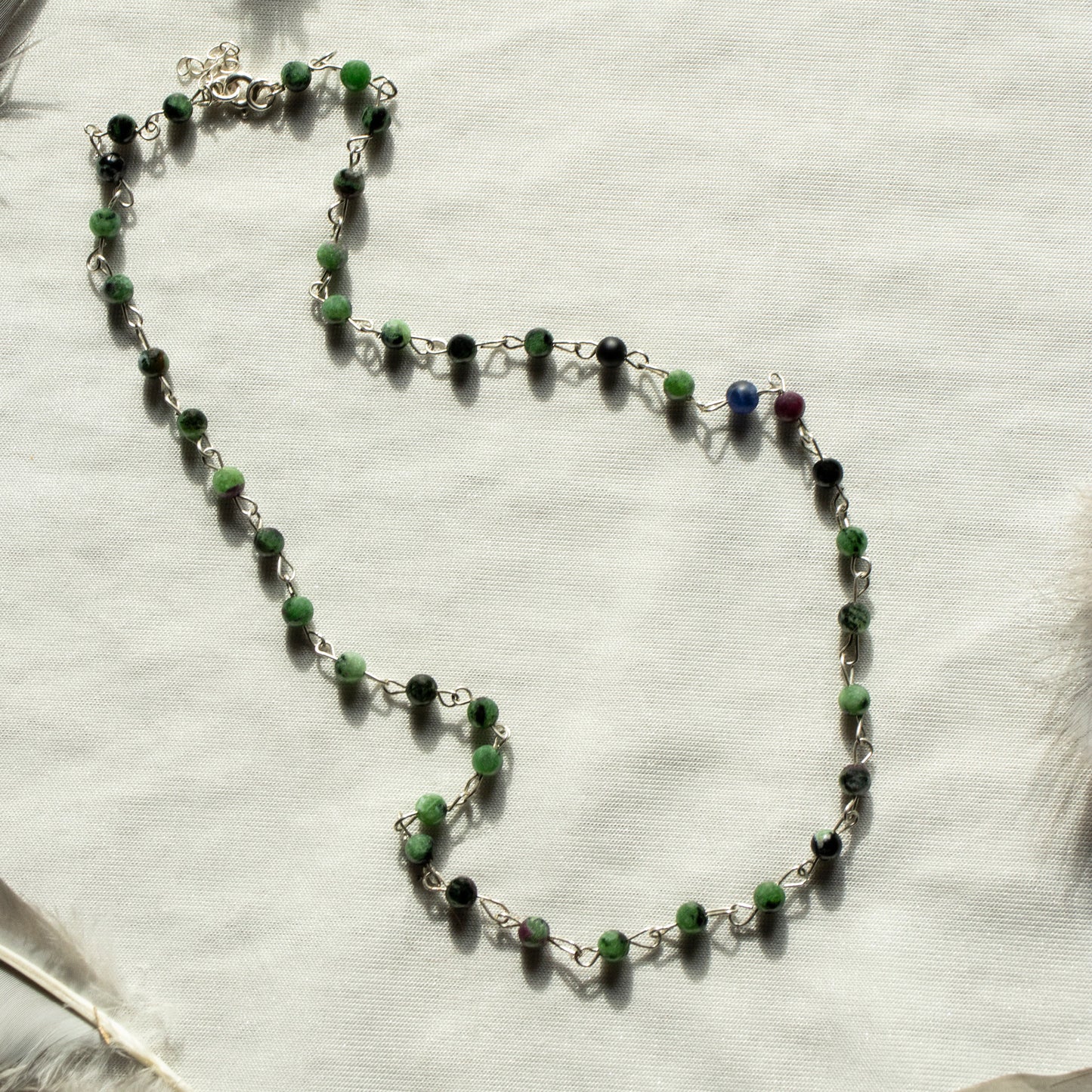 Zoisite & Ruby Necklace