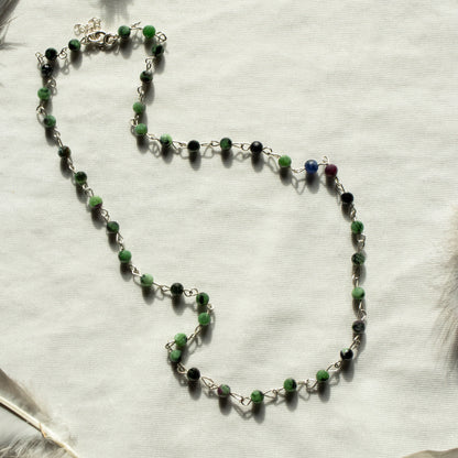 Zoisite & Ruby Necklace