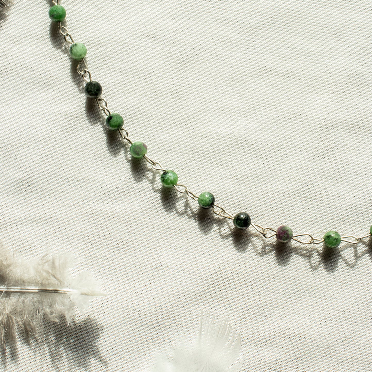 Zoisite & Ruby Necklace