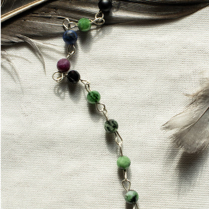 Zoisite & Ruby Necklace