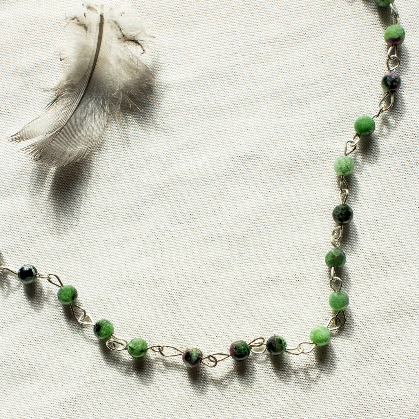 Zoisite & Ruby Necklace